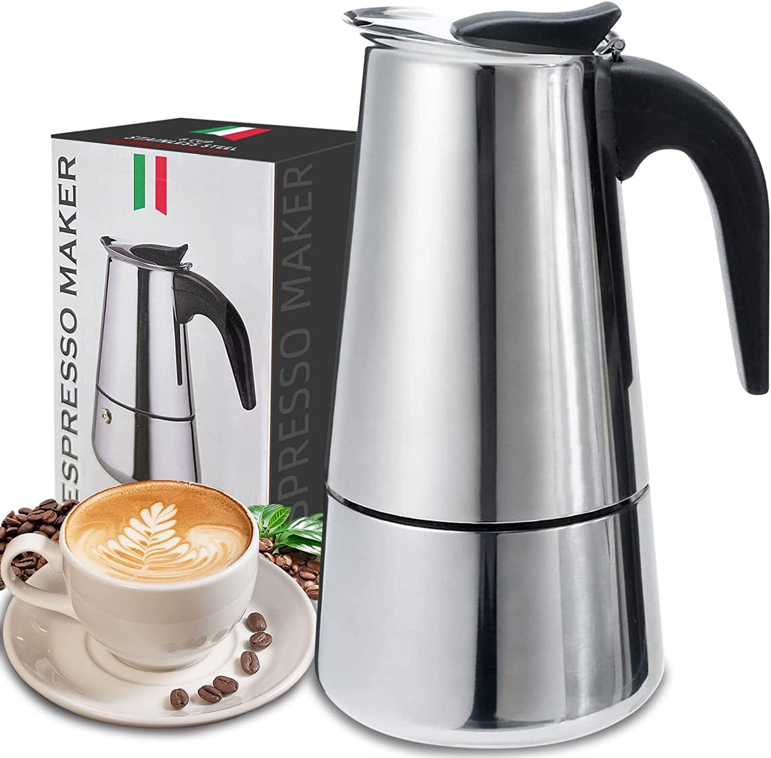 4/أكواب-ماكينة صنع قهوة موكا - مراجعة Coffee Equipment Espresso وسعره